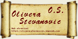 Olivera Stevanović vizit kartica